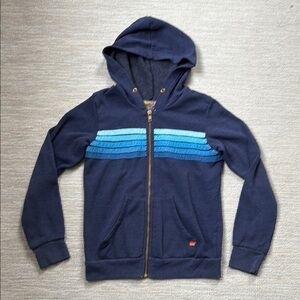 Aviator Nation Navy Hoodie with 5 Stripes